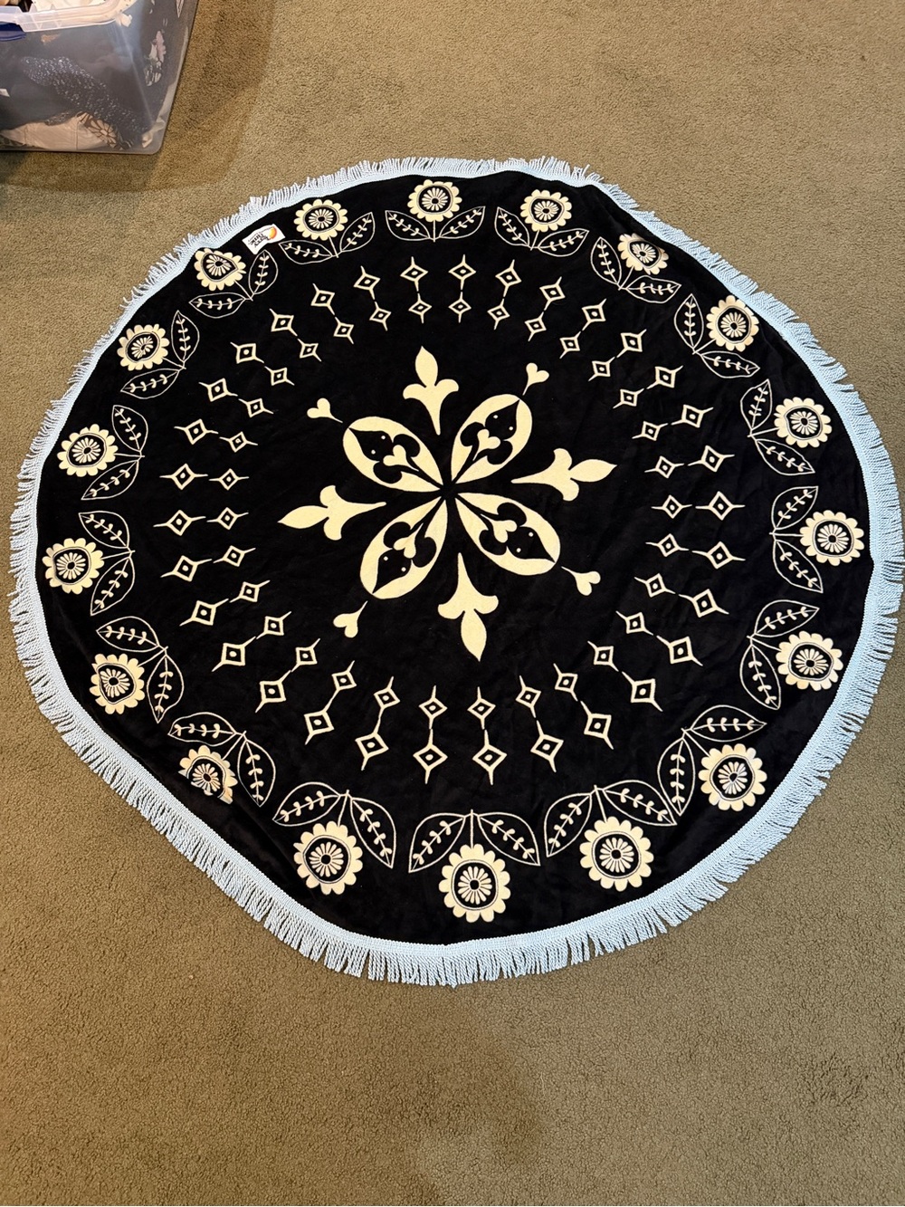 Terry Time California Luxury Oversized Round Towel